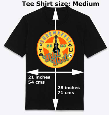 Shrewkfest Tee Shirt dimensions Medium