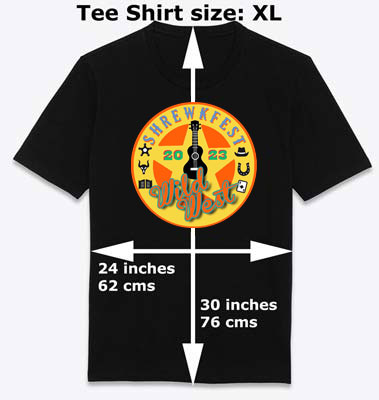 Shrewkfest Tee Shirt dimensions XL